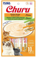 Inaba Churu Chicken and Chicken with Scallop Recipe Variety Creamy Cat Treat