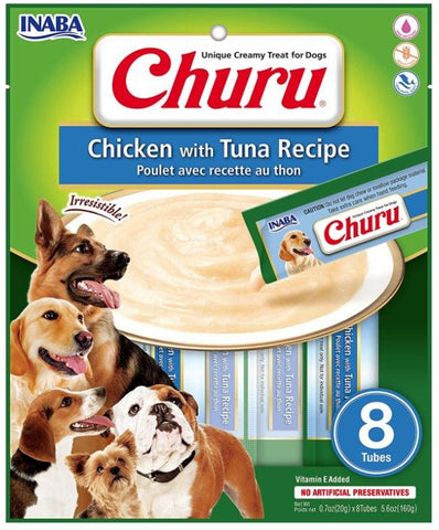 Inaba Churu Chicken with Tuna Recipe Creamy Dog Treat