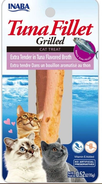 Inaba Tuna Fillet Grilled Cat Treat Extra Tender in Tuna Flavored Broth