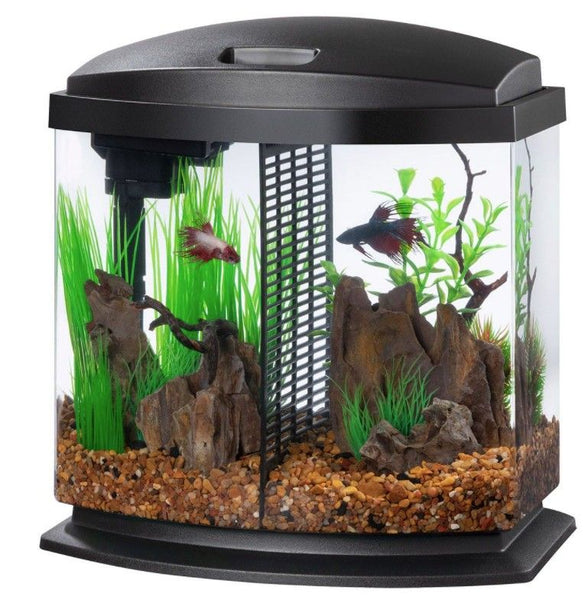 Aqueon LED BettaBow 2.5 SmartClean Aquarium Kit Black