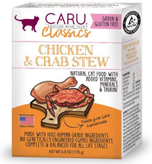 Caru Pet Food Classic Chicken and Crab Stew Grain-Free Wet Cat Food