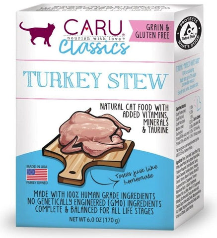 Caru Pet Food Classic Turkey Stew Grain-Free Wet Cat Food