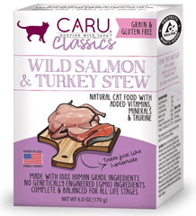 Caru Pet Food Classic Wild Salmon and Turkey Stew Grain-Free Wet Cat Food