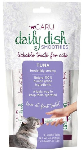 Caru Pet Food Daily Dish Smoothies Tuna Flavored Lickable Cat Treats