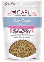 Caru Pet Food Soft 'n Tasty Baked Bites Tuna Recipe Grain-Free Cat Treats