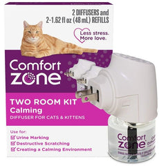 Comfort Zone Two Room Calming Diffuser Kit For Cats and Kittens