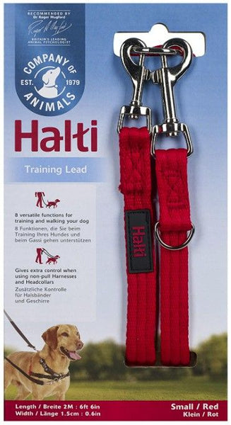 Company of Animals Halti Training Lead for Dogs Red