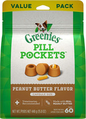 Greenies Pill Pockets Peanut Butter Flavor Capsules