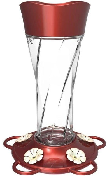 More Birds Twist Glass Hummingbird Feeder