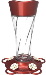 More Birds Twist Glass Hummingbird Feeder