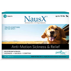 Pet OTC NausX Anti-Motion Sickness Treatment for Dogs up to 10 lbs