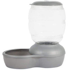 Petmate Replendish Pet Feeder with Microban Pearl Silver Gray