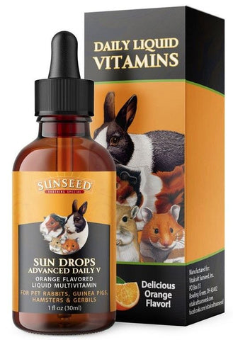 Sunseed Vita Prima Sun Drops Advanced Daily Liquid Vitamin Small Animal Supplement
