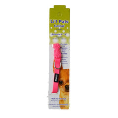 Li'l Pals Adjustable Nylon Collar - Neon Pink