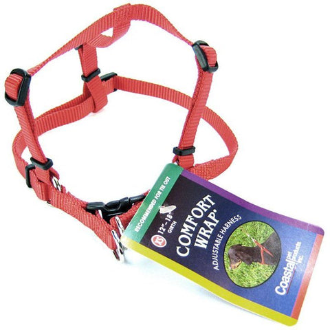 Tuff Collar Comfort Wrap Nylon Adjustable Harness - Red