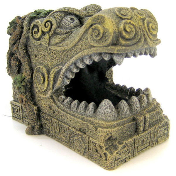 Blue Ribbon Serpent Head Tomb Ornament