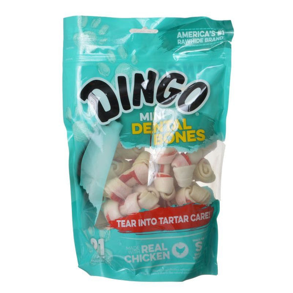 Dingo Dental Bone Chicken & Rawhide Dental Chew