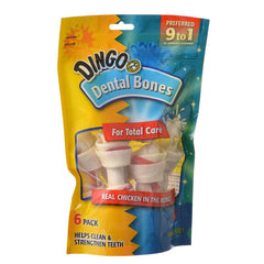 Dingo Dental Bone Chicken & Rawhide Dental Chew