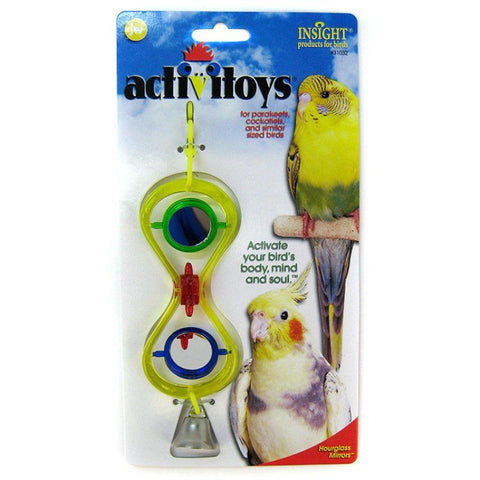 JW Insight Hour Glass Mirrors Bird Toy