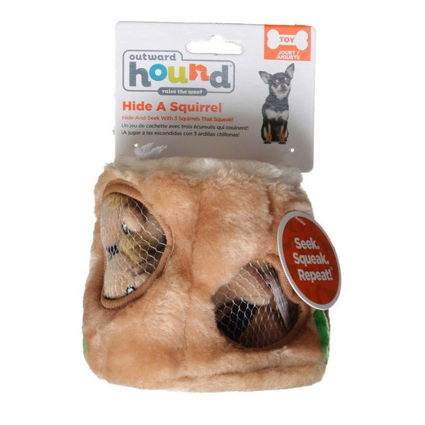 Plush Puppies Plush Hide-A-Squirrel Dog Toy