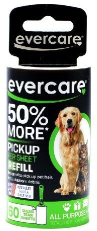 Evercare Pet Hair Adhesive Roller Refill Roll