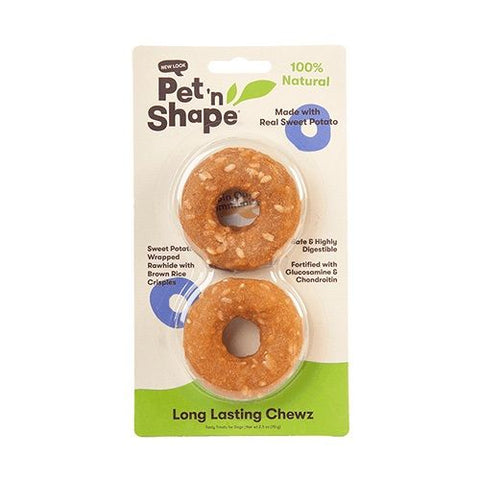 Pet 'n Shape Long Lasting Chewz Rings - Sweet Potato Flavor