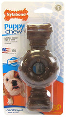 Nylabone Puppy Chew Textured Ring & Bone - Chicken Flavor