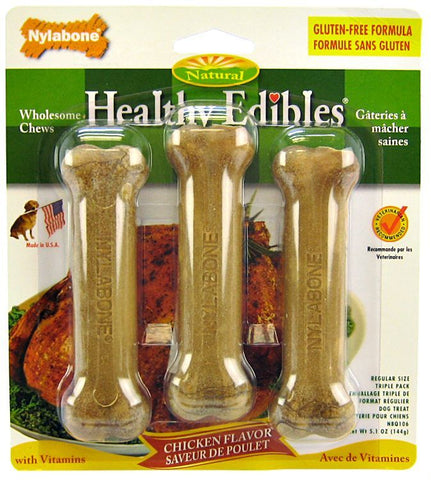 Nylabone Healthy Edibles Wholesome Dog Chews - Chicken Flavor