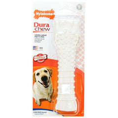 Nylabone Dura Chew Smooth White Dog Bone - Chicken Flavor