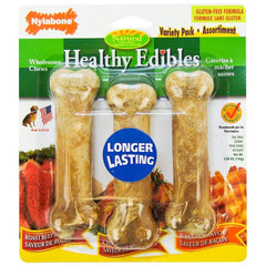 Nylabone Healthy Edibles Wholesome Dog Chews - Variety Pack