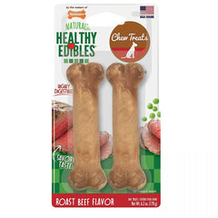 Nylabone Healthy Edibles Wholesome Dog Chews - Roast Beef Flavor