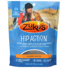 Zukes Hip Action Hip & Joint Supplement Dog Treat - Roasted Chicken Recipe