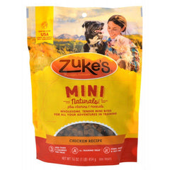 Zukes Mini Naturals Dog Treat - Roasted Chicken Recipe