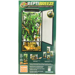 Zoo Med Reptibreeze Open Air Aluminum Screen Cage - Black