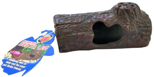 Zoo Med Aquatic Ceramic Betta Log Ornament