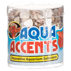 Zoo Med Aquatic Aqua Accents Aquarium Substrate - Light River Pebbles