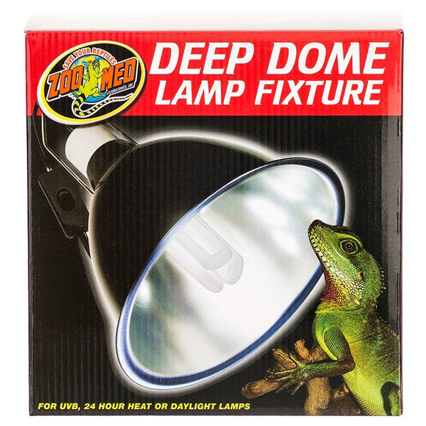 Zoo Med Deep Dome Lamp Fixture - Black