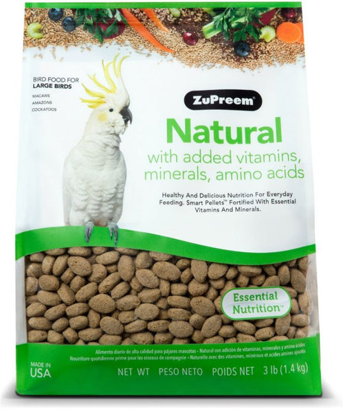 ZuPreem Natural Blend Bird Food - Large Parrot