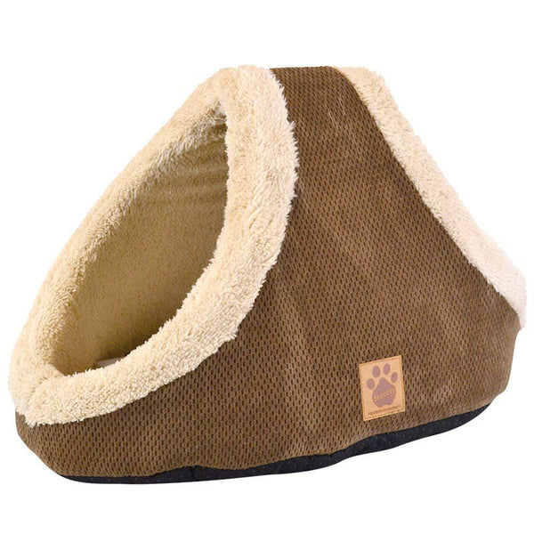 Precision Pet SnooZZy Mod Chic Double Hide & Seek Cat Bed - Coffee