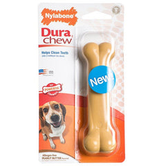 Nylabone Dura Chew Dog Bone - Peanut Butter Flavor