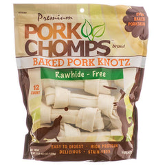 Pork Chomps Premium Pork Knotz - Baked