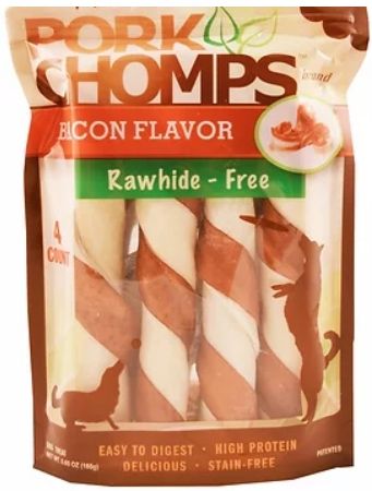 Pork Chomps Premium Pork Twistz - Bacon