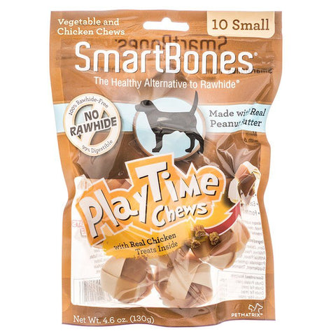 SmartBones PlayTime Chews for Dogs - Peanut Butter