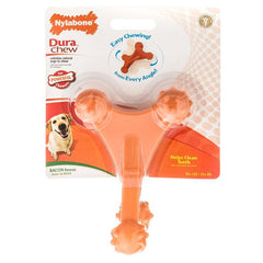 Nylabone Dura Chew Axis Bone Chew Toy - Bacon Flavor