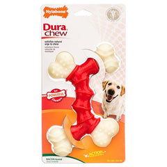 Nylabone Dura Chew Double Bone - Bacon Flavor