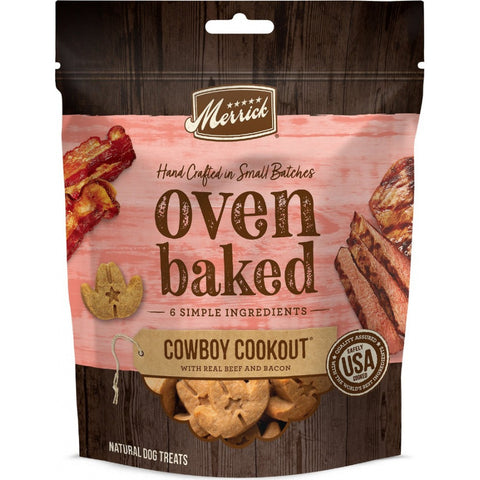 Merrick Oven Baked Cowboy Cookout Real Beef & Bacon Dog Treats