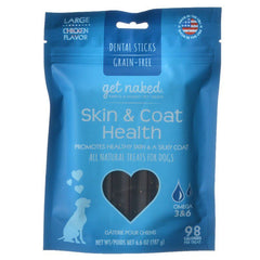 Get Naked Skin & Coat Health Dental Chew Sticks for Dogs