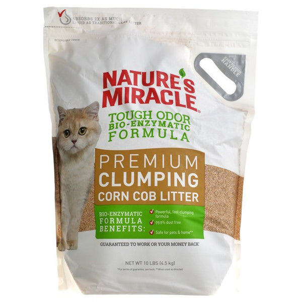 Nature's Miracle Tough Odor Bio-Enzymatic Formula Premium Clumping Corn Cob Litter