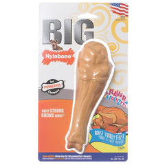 Nylabone Flavor Frenzy Big Chew Turkey Leg - Roast Turkey Feast with Turkey & Sweet Potato Flavors