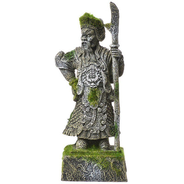 Exotic Environments Thai Warrior Statue with Moss Aquarium Ornament